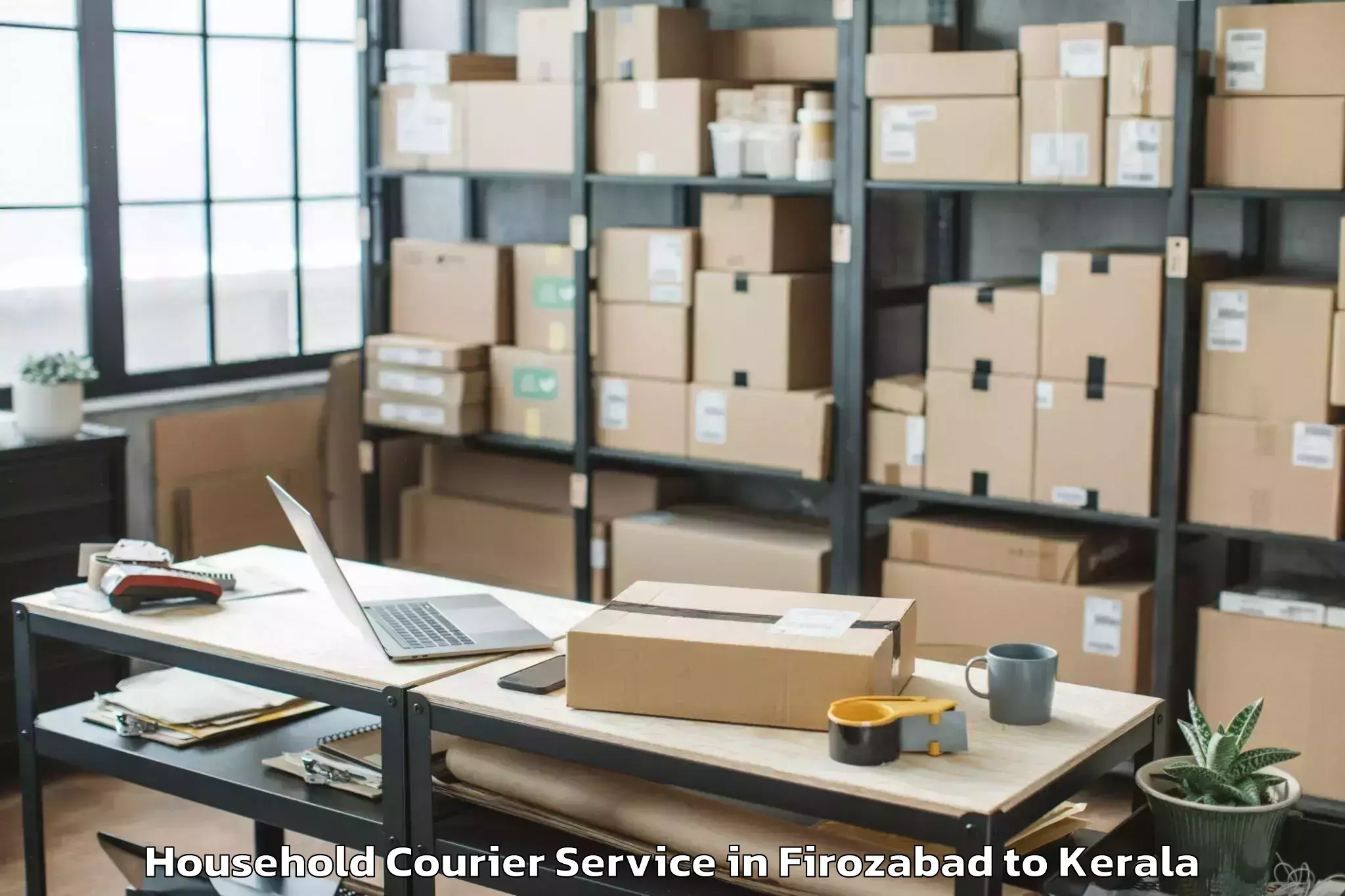 Book Firozabad to Olavakkot Household Courier Online